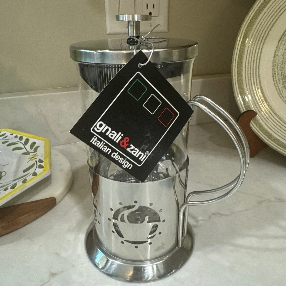 Gnali & Zani French Press Coffee Tea Maker NEW